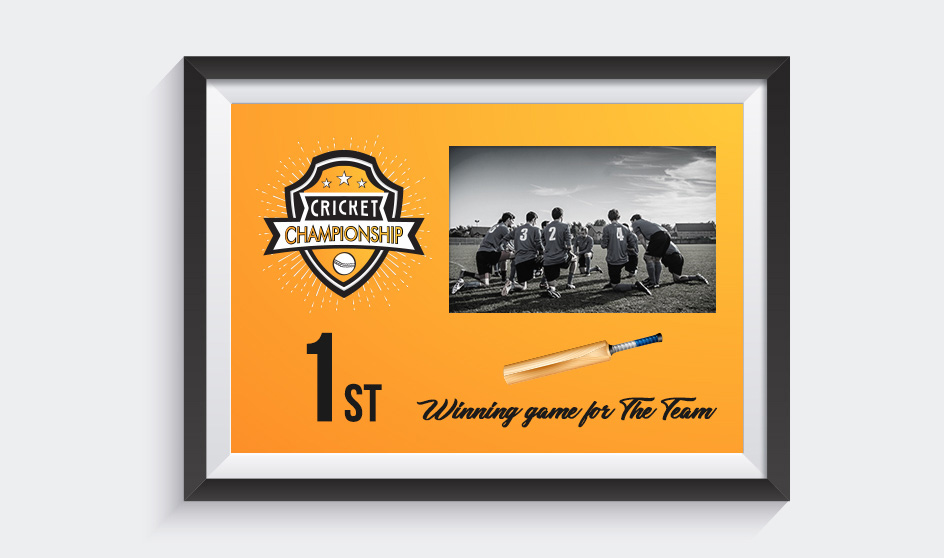 Cricket memorabilia framing